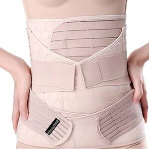 Beige Postpartum Belly Wrap